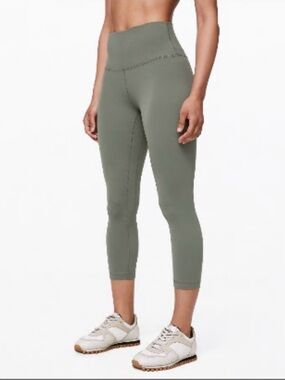 lululemon align athletica High-Rise Cropped Leggings - Olive Green